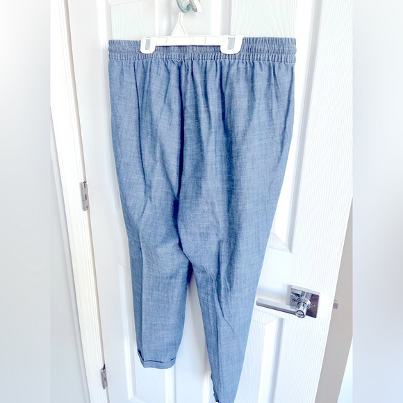 Chambray Drawstring Jcrew Pants - Picture 2 of 2